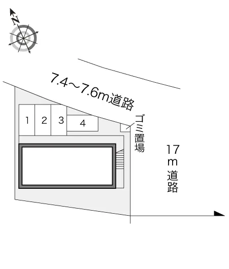 ★手数料０円★朝霞市浜崎３丁目　月極駐車場（LP）